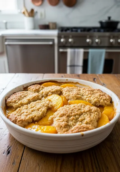 Quick and Easy Peach Cobbler