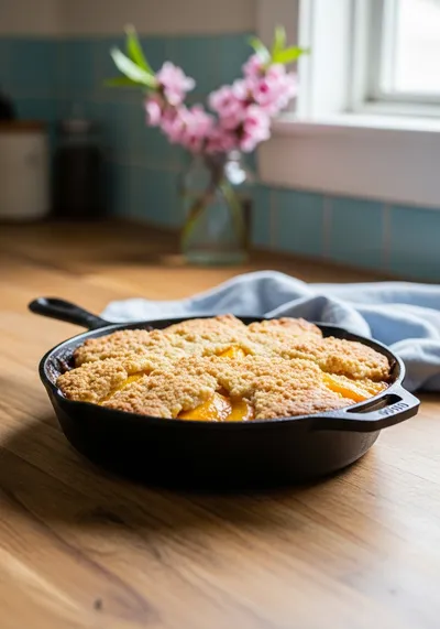 Fresh Peach Cobbler – Easy Homemade Southern Dessert