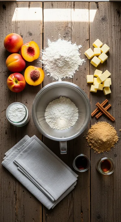 Fresh Peach Cobbler - cooking process