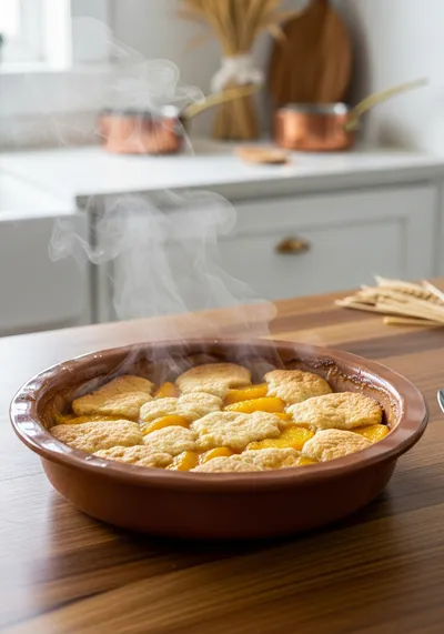 Peach Cobbler with Canned Peaches