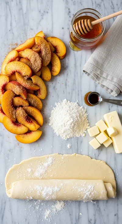 Easy Homemade Peach Cobbler - cooking process