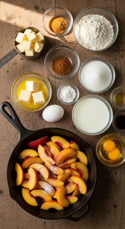 Peach Cobbler Recipe – Easy Homemade Dessert - cooking process