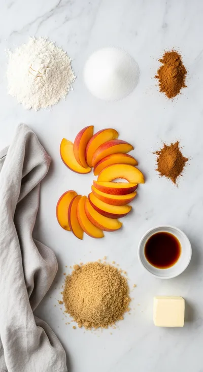 Easy Homemade Peach Cobbler - cooking process