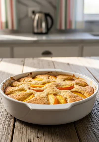 Peach Cobbler with Cake Mix – Easy 4‑Ingredient Dessert