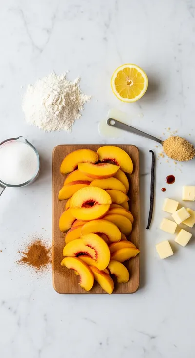 Peach Cobbler – Sweet, Easy, Crowd-Pleasing Recipe - ingredients preparation