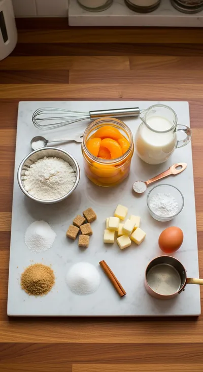 Peach Cobbler with Canned Peaches - cooking process