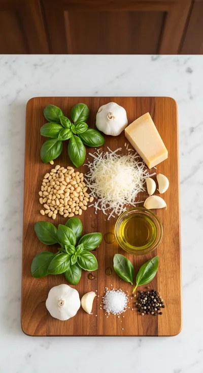 Easy Pesto Recipe - cooking process
