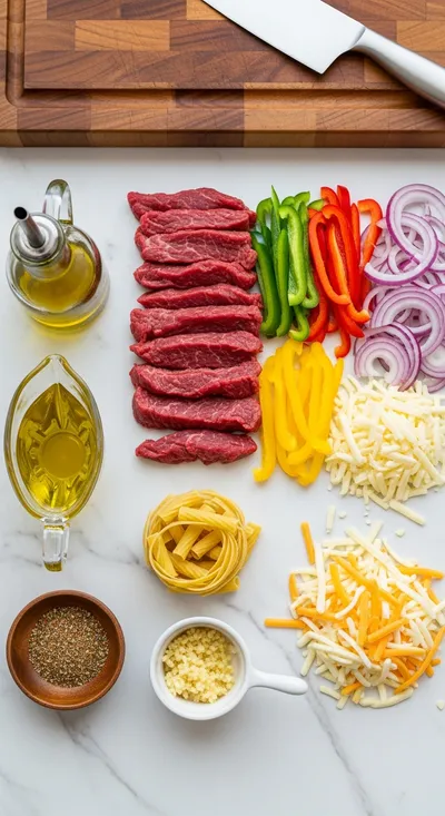 Philly Cheese Steak Pasta – Delicious Family Dinner - cooking process