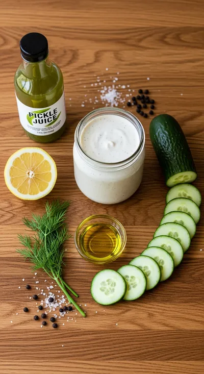 Pickle Juice Ranch Cucumber Salad – Creamy & Tangy Side - cooking process