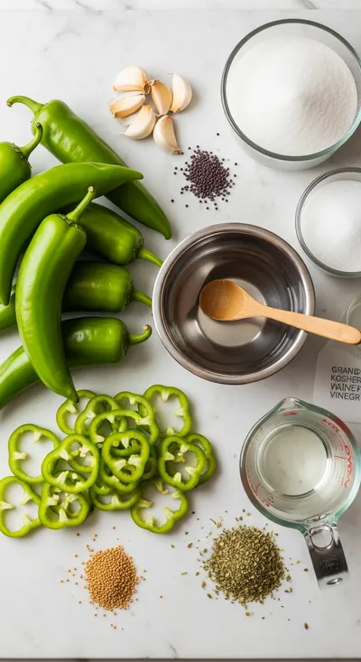 Pickled Banana Pepper – Quick & Easy Healthy Recipe - cooking process