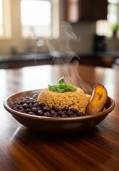 Authentic Puerto Rican Rice and Beans