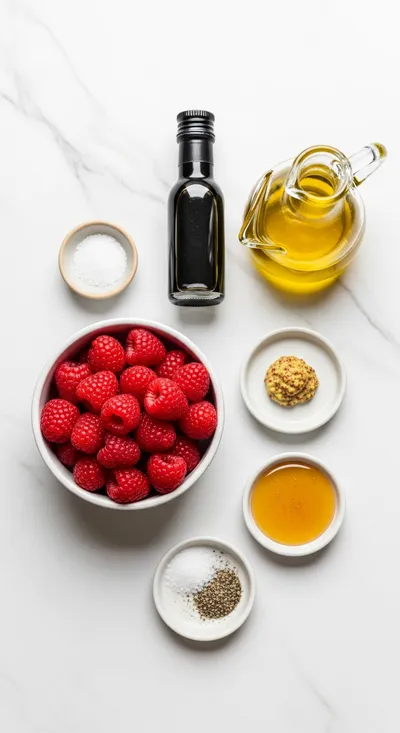 Raspberry Balsamic Vinaigrette – Easy Salad Dressing - cooking process