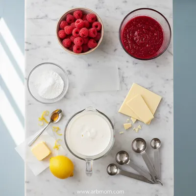 Raspberry Bavarois With White Chocolate Crisp - cooking process