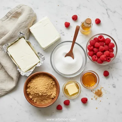 Raspberry Cheesecake in a Jar – Summer Quick Dessert - cooking process
