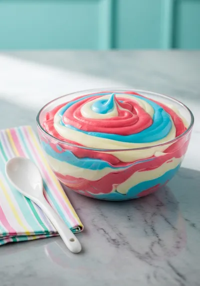 Red White and Blue Cake Batter Dip