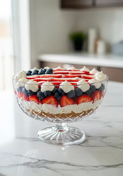 Red White and Blue Cheesecake Salad