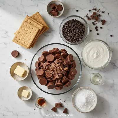 Reese's Peanut Butter Chocolate Icebox Cake - cooking process