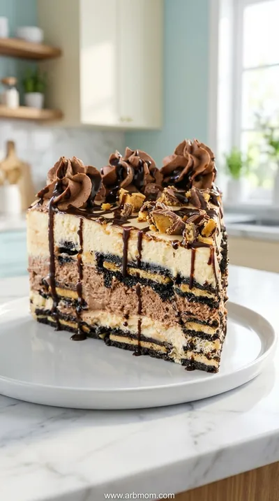 Reese's Peanut Butter Chocolate Icebox Cake