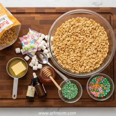 Festive Rice Crispy Treats Recipe - cooking process