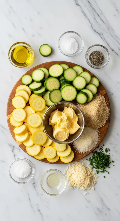 Roasted Summer Squash with Crumb Topping - cooking process