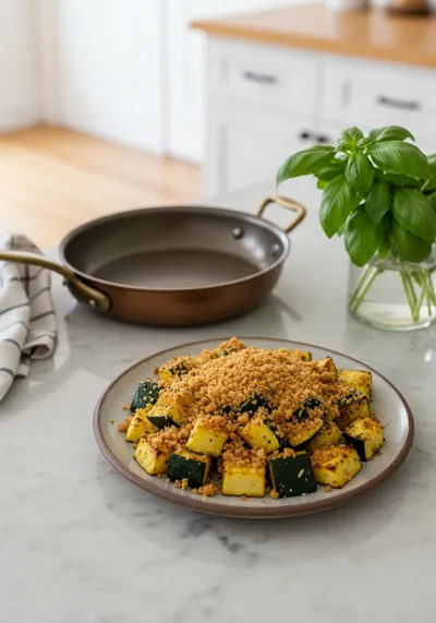 Roasted Summer Squash with Crumb Topping