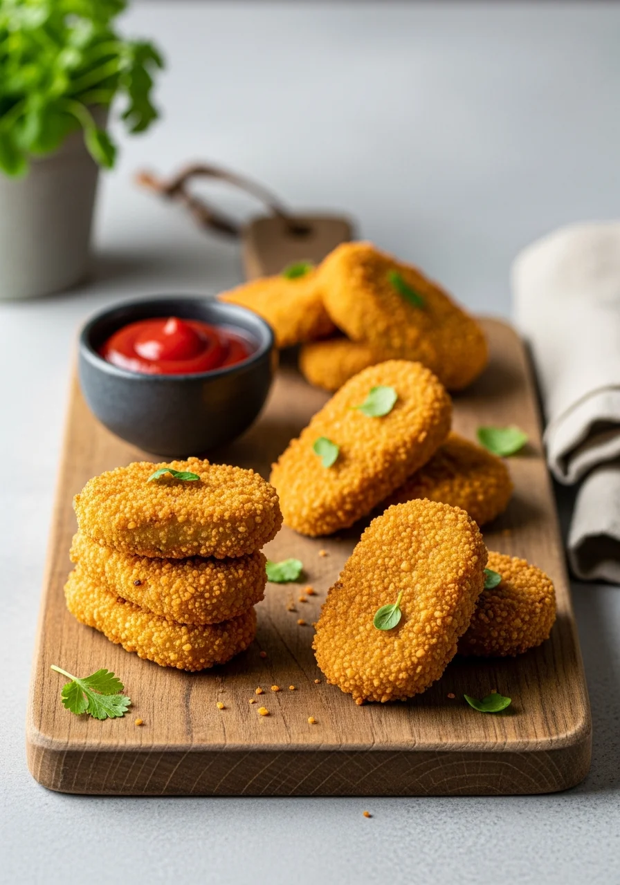 Savory Vegan Chickpea Nuggets