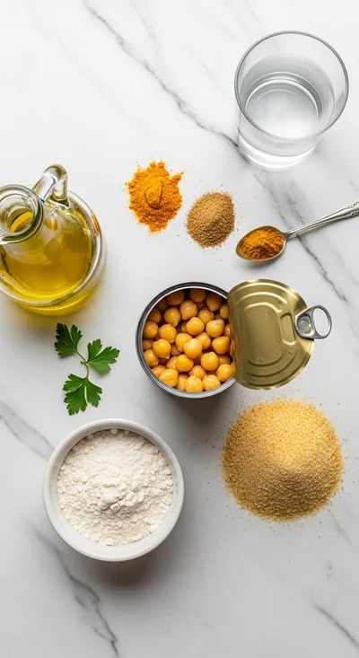 Savory Vegan Chickpea Nuggets - cooking process