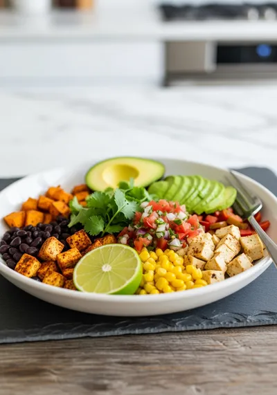 Sheet Pan Breakfast Burrito Bowl – High-Protein Vegan