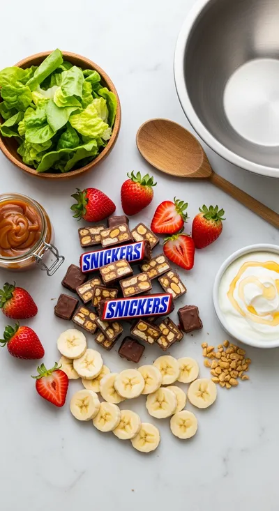 Snickers Salad Recipe - cooking process