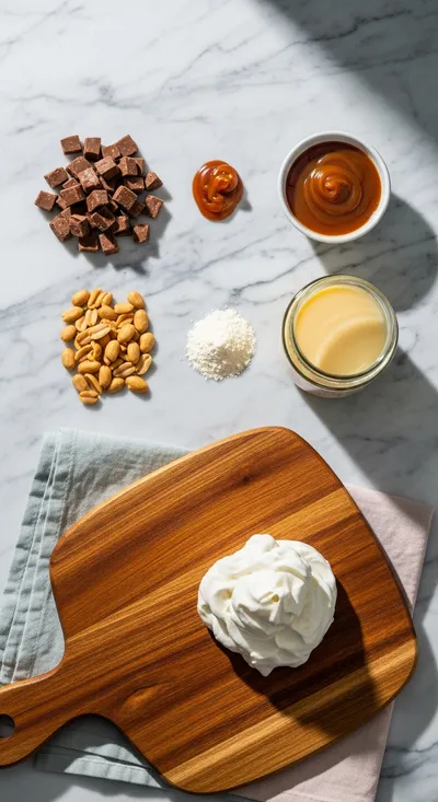 Snickers Salad Recipe – Easy Vegetarian Dessert - cooking process