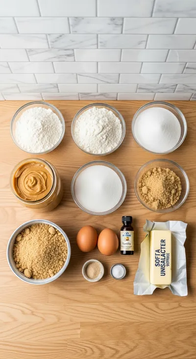 Soft Peanut Butter Cookies - cooking process