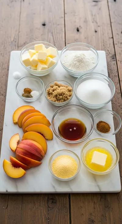 Southern Peach Cobbler - cooking process