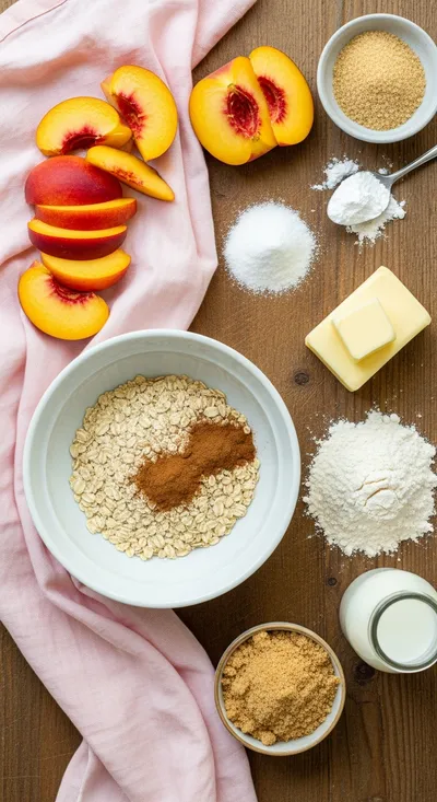 Southern Peach Cobbler - cooking process
