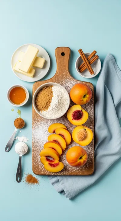 Southern Peach Cobbler - cooking process