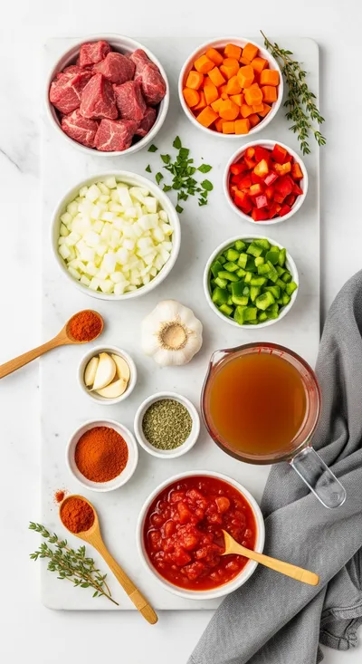 Southern Style Goulash - cooking process