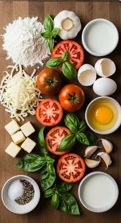 Southern Tomato Pie - cooking process