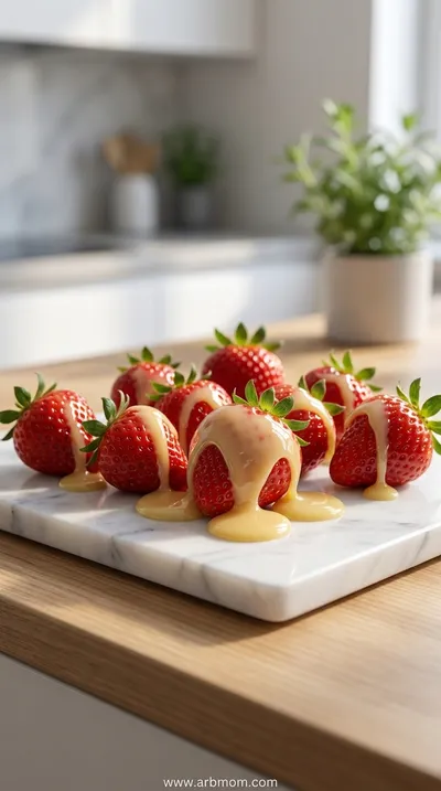Strawberries with Condensed Milk Recipe