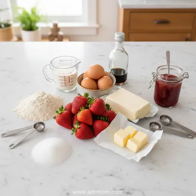 Strawberry Cream Cheese Muffins - cooking process