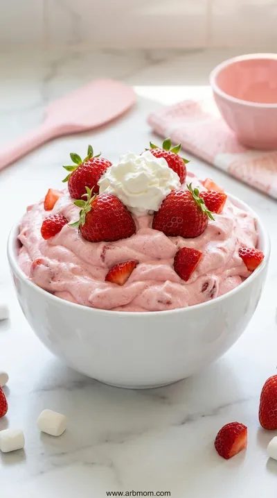 Strawberry Fluff - Easy Creamy Dessert