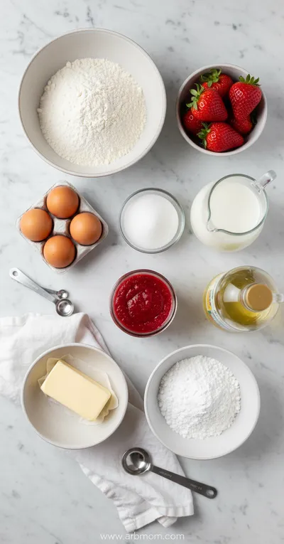 Strawberry Glazed French Crullers - cooking process