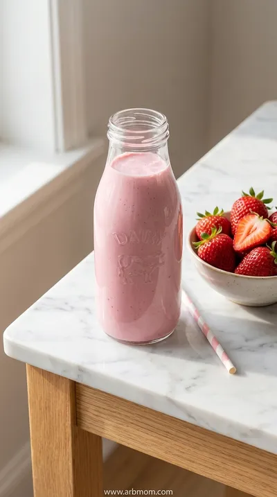 Homemade Strawberry Milk