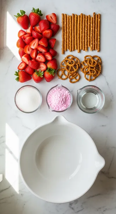 Strawberry Pretzel Jello Salad - cooking process