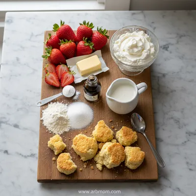 Easy Strawberry Shortcake Cups - cooking process