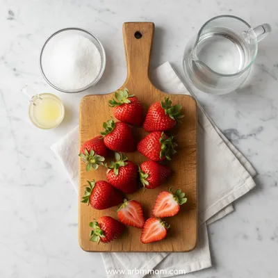 Strawberry Sorbet Recipe – Easy 4‑Ingredient Treat - cooking process