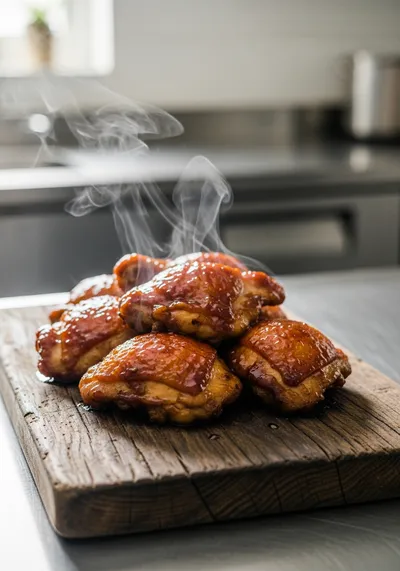 Sweet & Spicy Glazed Chicken Thighs
