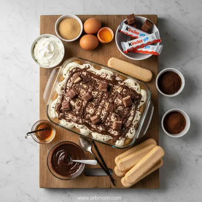 Tiramisu Kinder Bueno White – Easy Creamy Recipe - cooking process