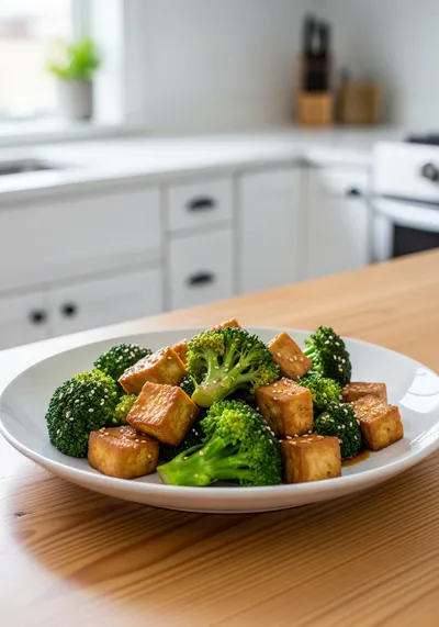 Tofu and Broccoli Stir Fry