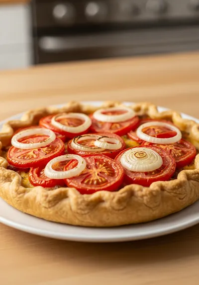 Tomato and Vidalia Onion Pie