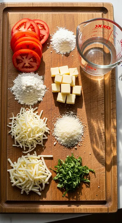 Easy Tomato Pie - cooking process