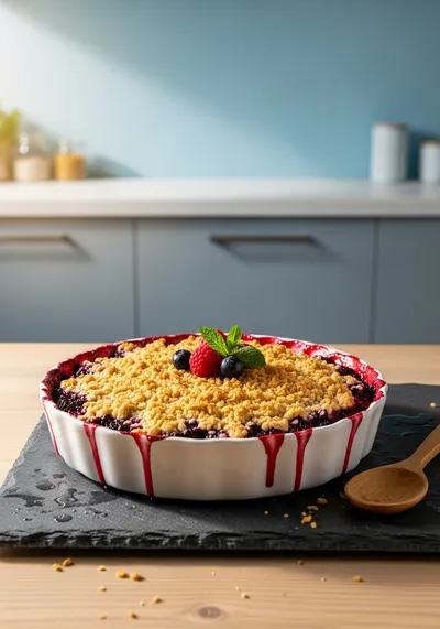Triple Berry Crisp – Easy and Delicious